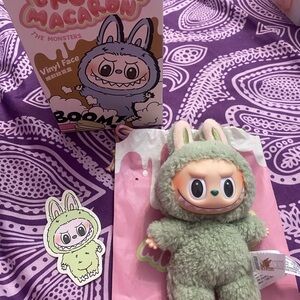 Cute Green Monster Plush with Bunny Ears